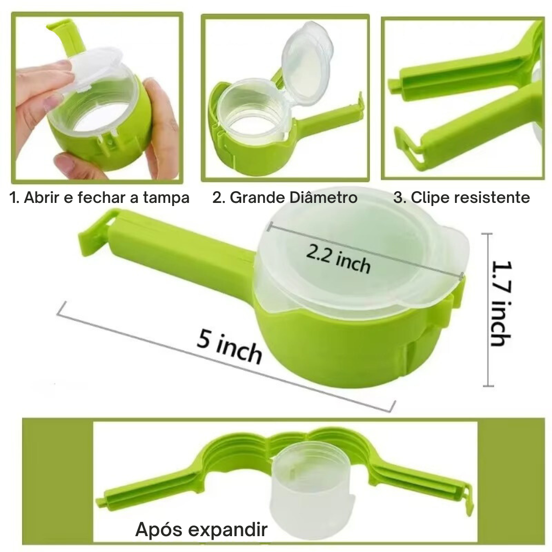 FreshClip – O Clipe que Mantém Seus Alimentos Frescos e Organizados