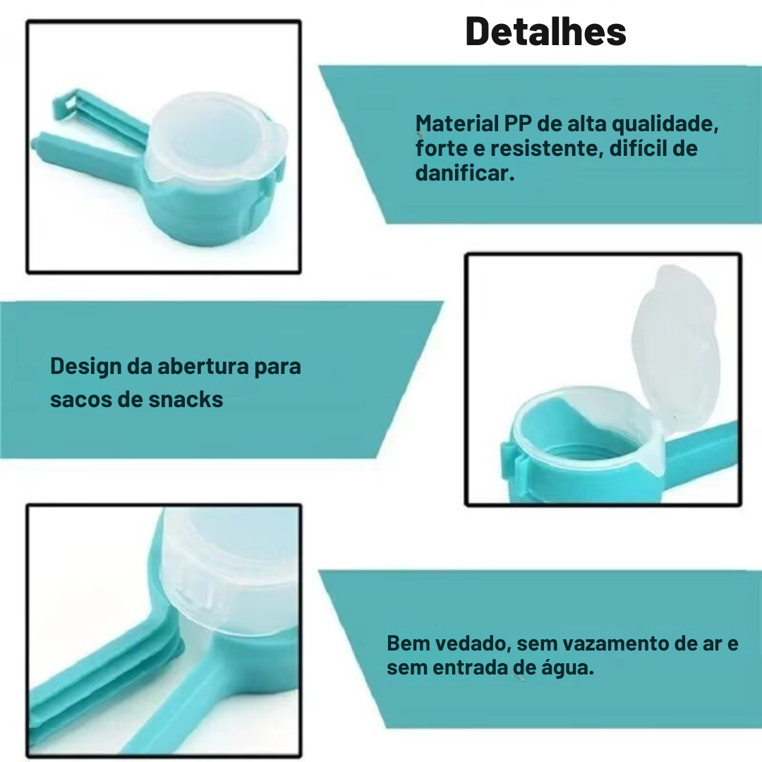 FreshClip – O Clipe que Mantém Seus Alimentos Frescos e Organizados