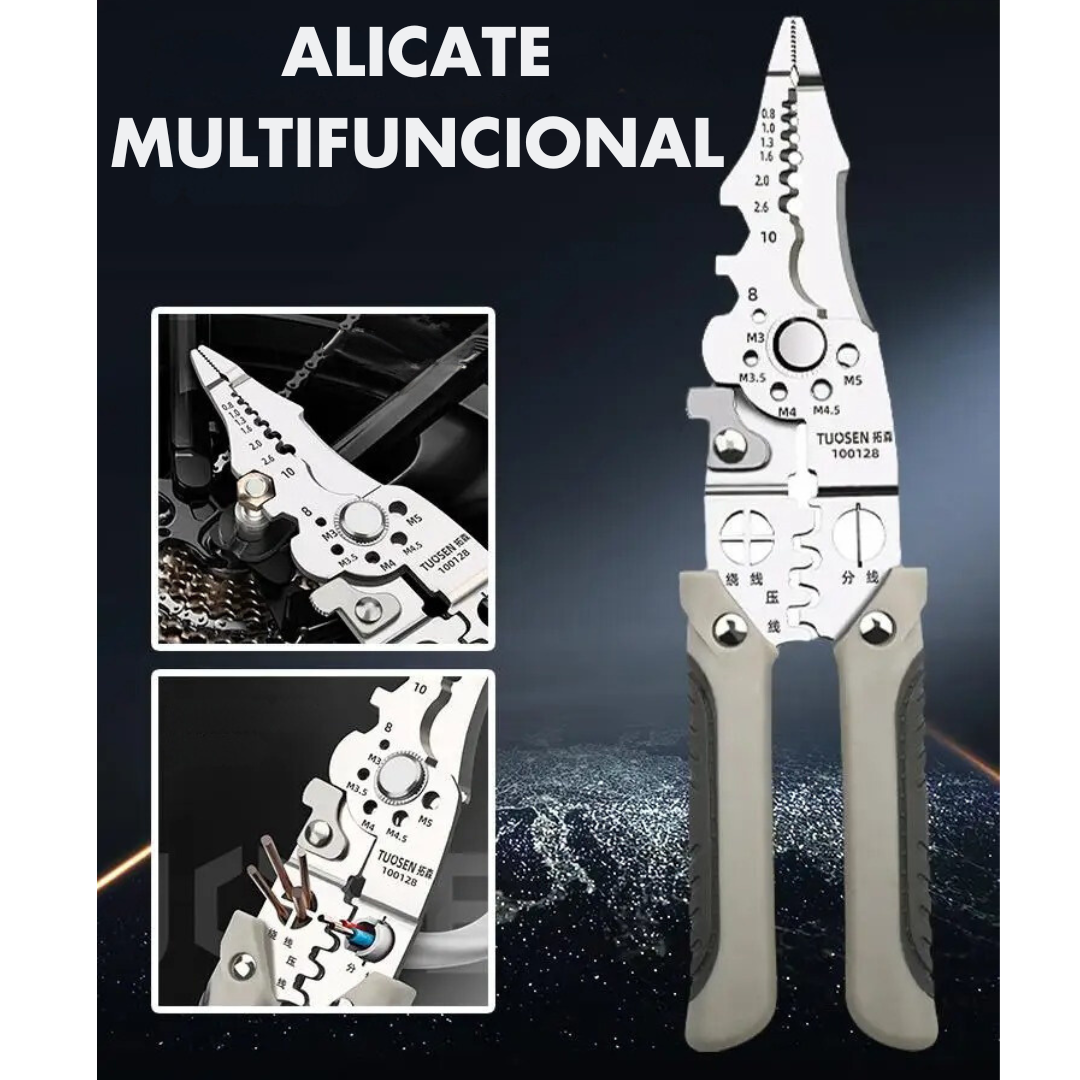 Alicate Profissional para Decapagem e Corte de Cabos