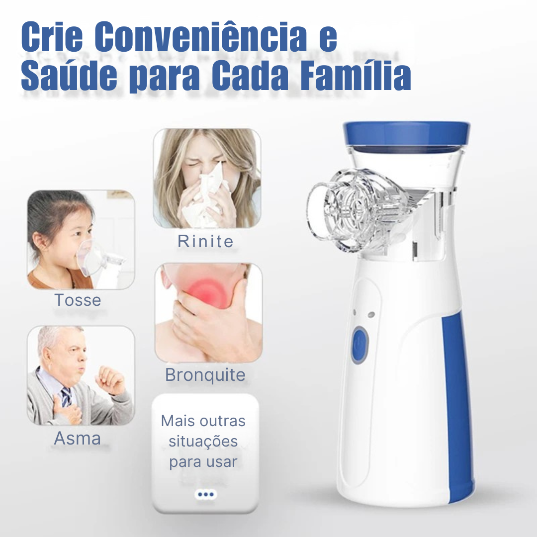 Nebulizador Automático Portátil Autoclean: Respire Melhor, Viva Melhor