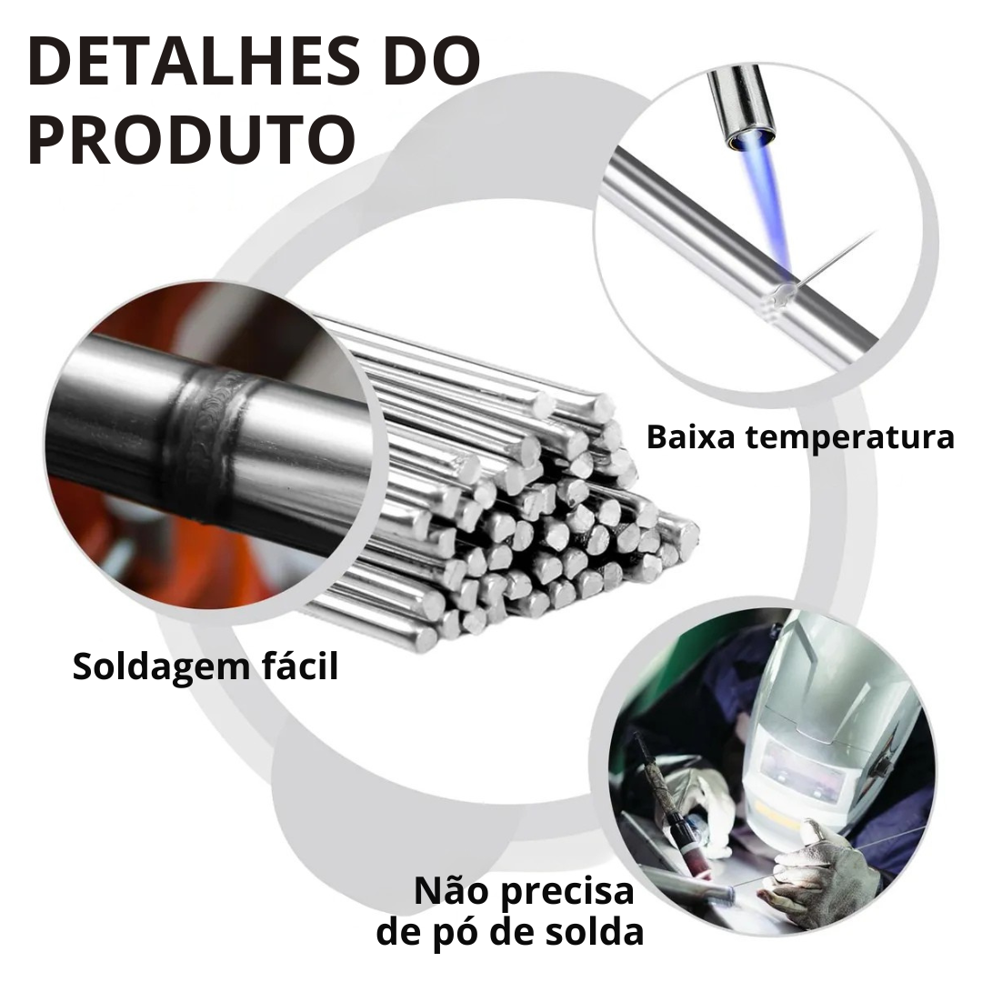FexMetal Pro – Bastões de Solda Premium