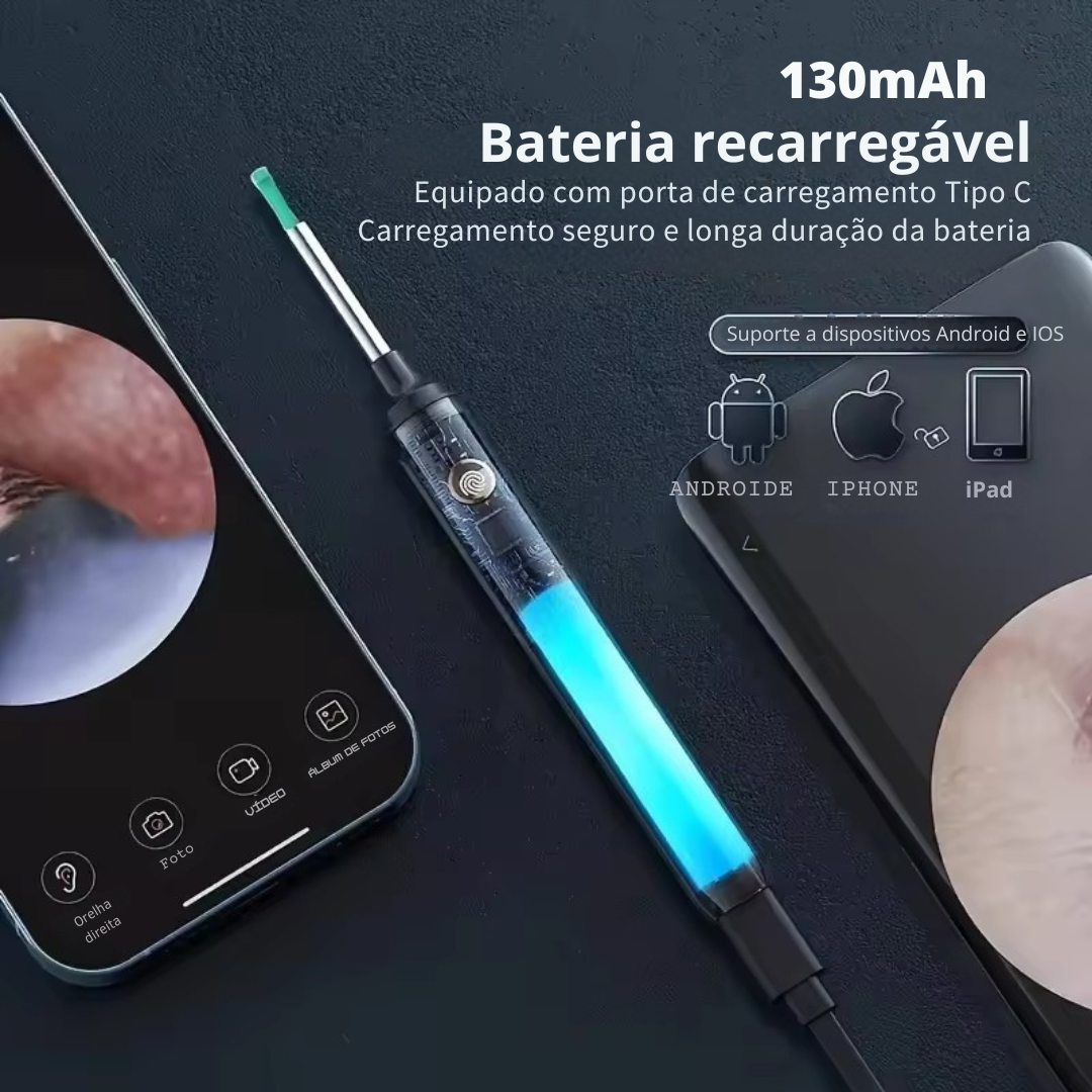 OtoClear Vision – Tecnologia Inteligente para Limpeza e Cuidados Auditivos