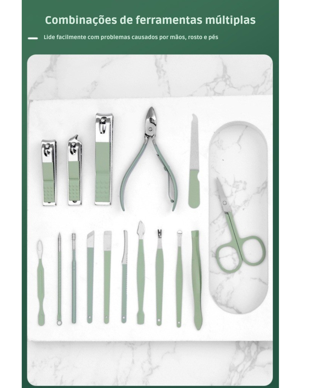 EleganceSet - Kit Completo para Cuidados com Mãos e Pés