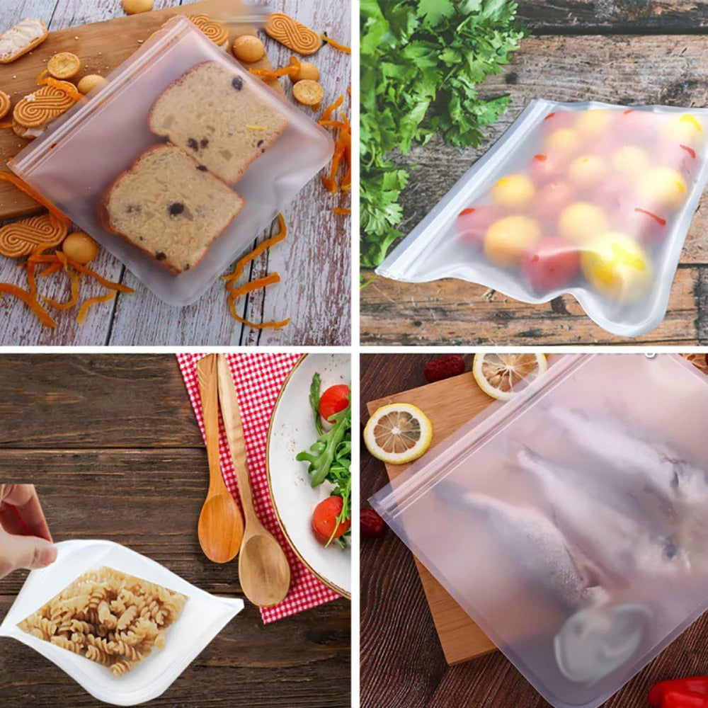 EcoZip FoodSaver - Armazenamento Seguro e Sustentável para Seus Alimentos!