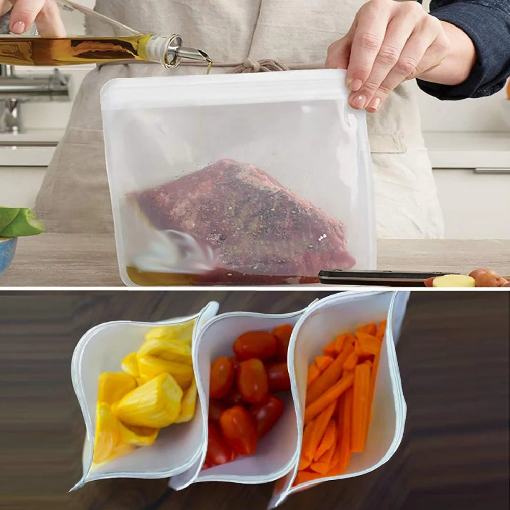 EcoZip FoodSaver - Armazenamento Seguro e Sustentável para Seus Alimentos!