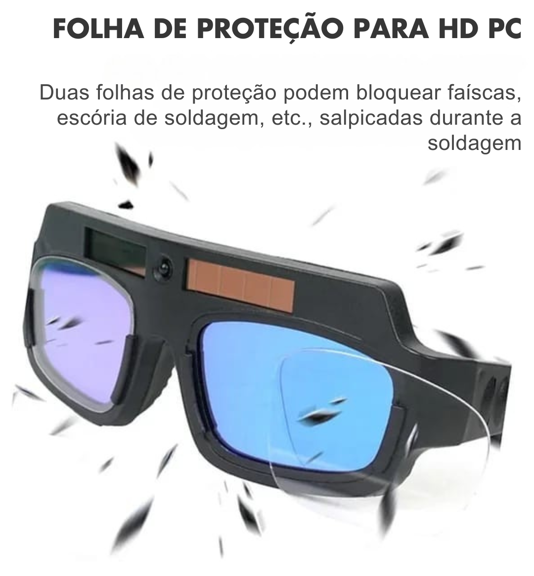 AutoShade Pro – Óculos de Soldagem com Escurecimento Automático Solar