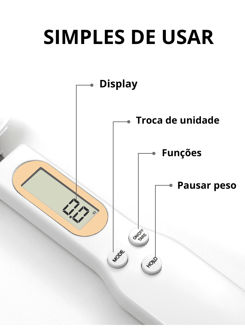 Colher de Pesagem Digital: Precisão e Praticidade na Sua Cozinha!