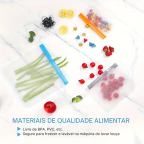 EcoZip FoodSaver - Armazenamento Seguro e Sustentável para Seus Alimentos!