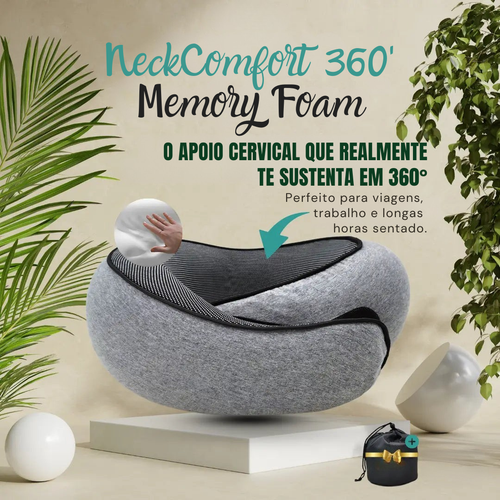 NeckComfort 360 — Apoio Cervical com Memory Foam