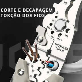 Alicate Profissional para Decapagem e Corte de Cabos