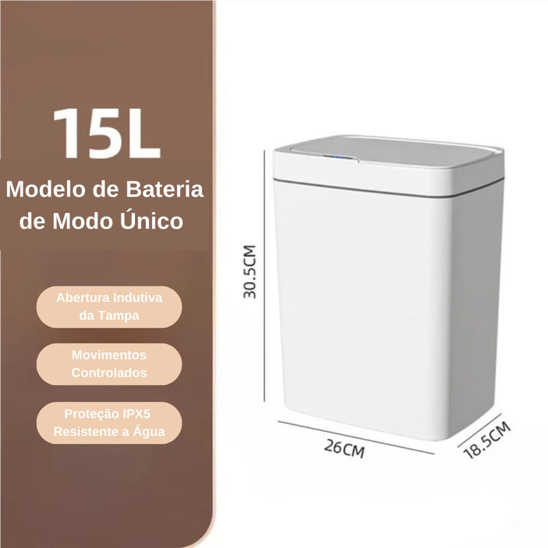 Lixeira Clean Touch com Tecnologia Sensorial