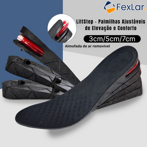 LiftStep – Palmilhas Ajustáveis de Elevação e Conforto