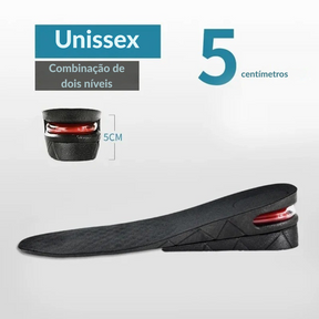 LiftStep – Palmilhas Ajustáveis de Elevação e Conforto