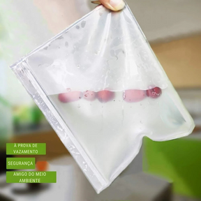 EcoZip FoodSaver - Armazenamento Seguro e Sustentável para Seus Alimentos!