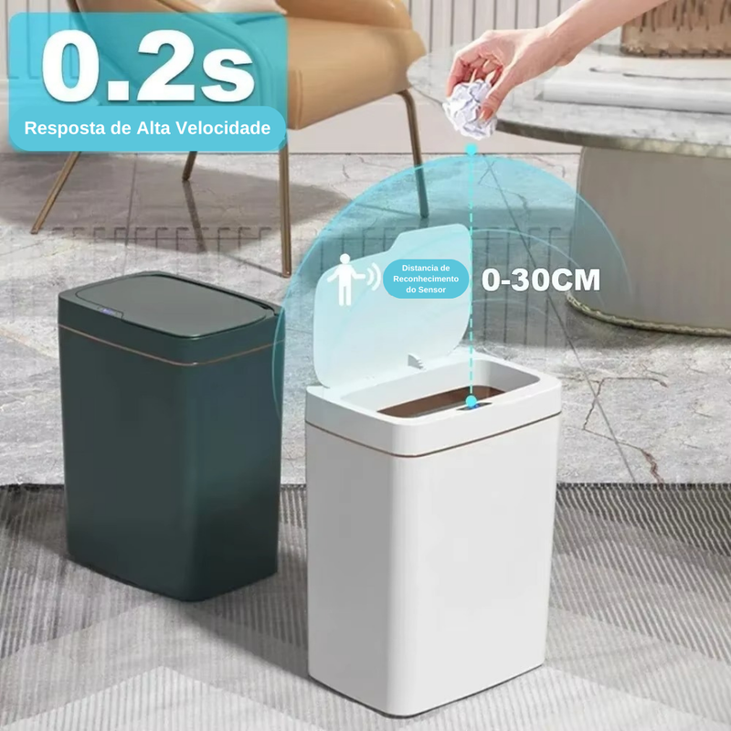 Lixeira Clean Touch com Tecnologia Sensorial