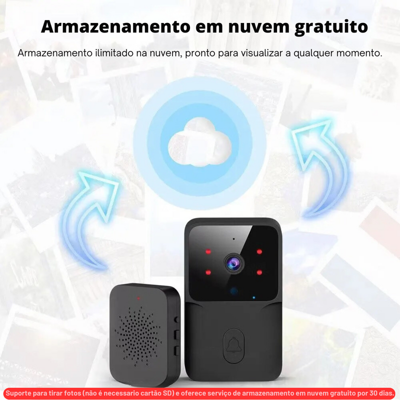 Campainha Smart com Câmera e Áudio Bidirecional