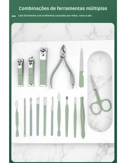 EleganceSet - Kit Completo para Cuidados com Mãos e Pés