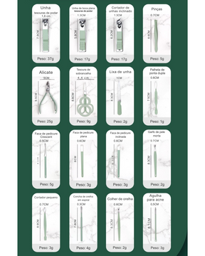 EleganceSet - Kit Completo para Cuidados com Mãos e Pés