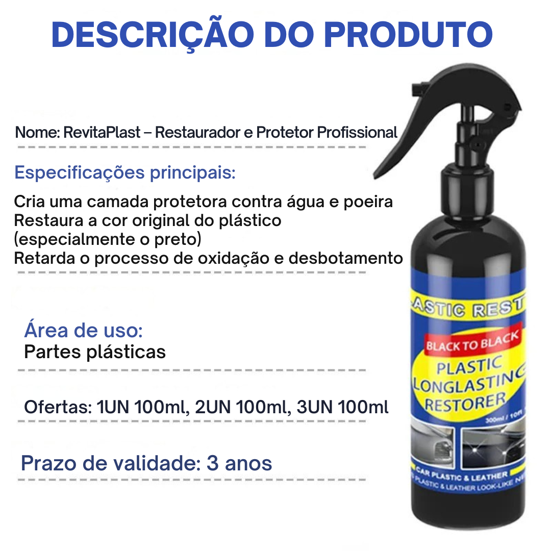 RevitaPlast – Restaurador e Protetor Profissional