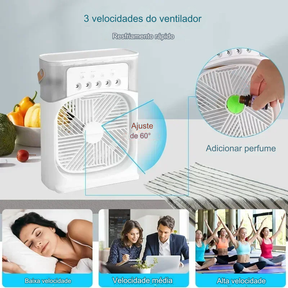 ClimaFlex Multi-Function Ar Condicionado doméstico pequeno Umidificador portátil