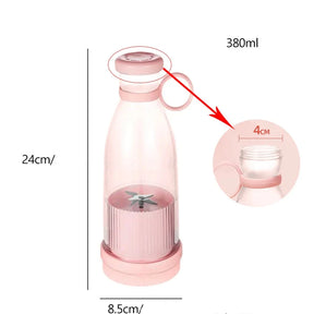 Liquidificador Mini USB – Recarregável para Sucos e Smoothies Rápidos