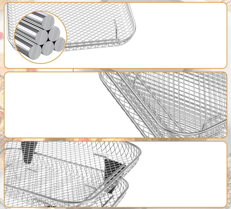 Rack de Air Fryer FexLar 3 Camadas – Máxima Capacidade e Versatilidade