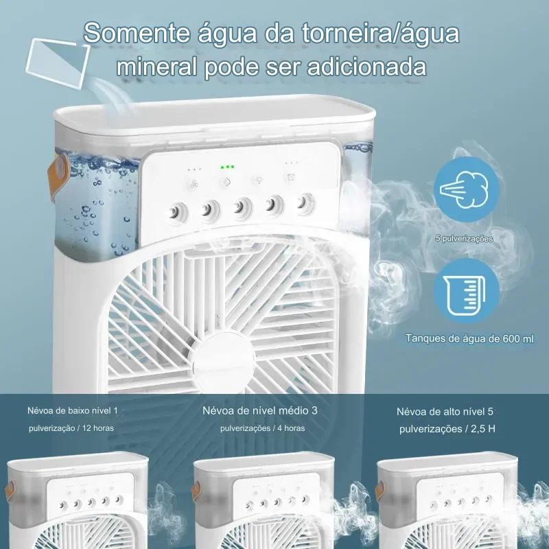 ClimaFlex Multi-Function Ar Condicionado doméstico pequeno Umidificador portátil