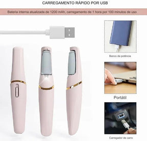 Lixa de Pé Elétrica com Tecnologia Avançada - Recarregável e Versátil