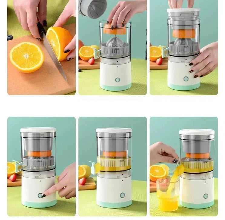 Juicer Portátil Automático FexLar – Prepare Sucos Deliciosos em Minutos