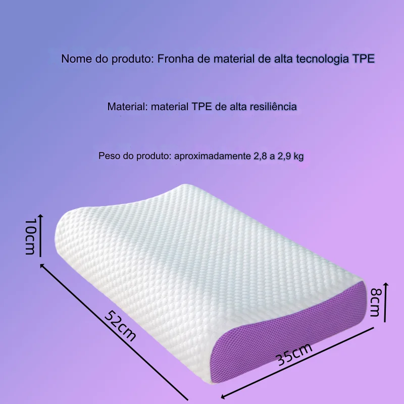 Travesseiro Cervical Ortopédico Antialérgico - Conforto e Suporte para uma Boa Noite de Sono