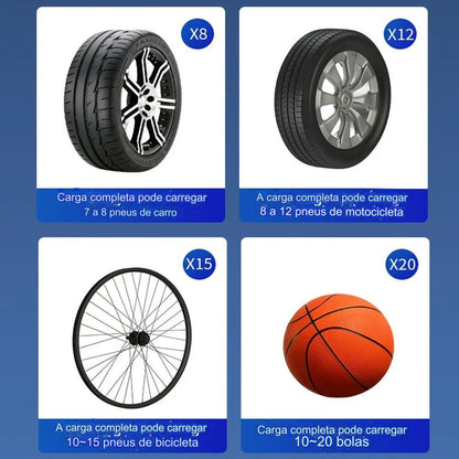 AirBoost Max – Inflador Sem Fio para Pneus e Bolas