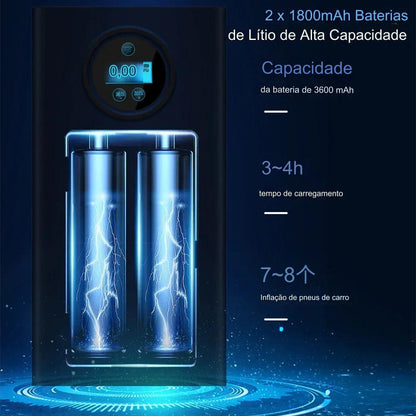 AirBoost Max – Inflador Sem Fio para Pneus e Bolas