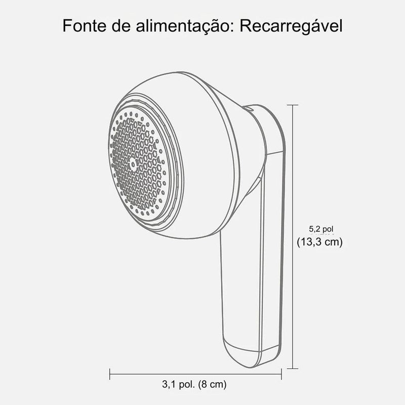 Removedor de fiapos elétrico