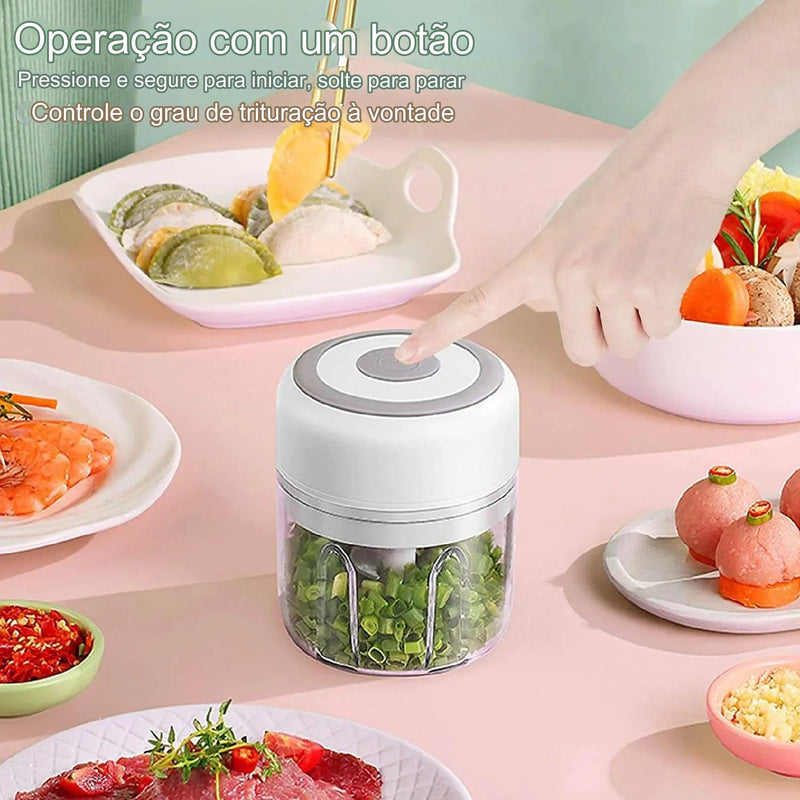 Triturador ChopperPlus USB – Processador de Alimentos Compacto e Multifuncional